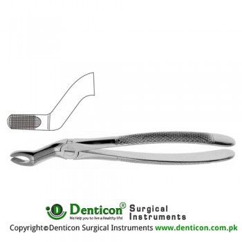 English Pattern Tooth Extracting Forcep Fig. 67 (For Upper Wisdoms) Stainless Steel, Standard